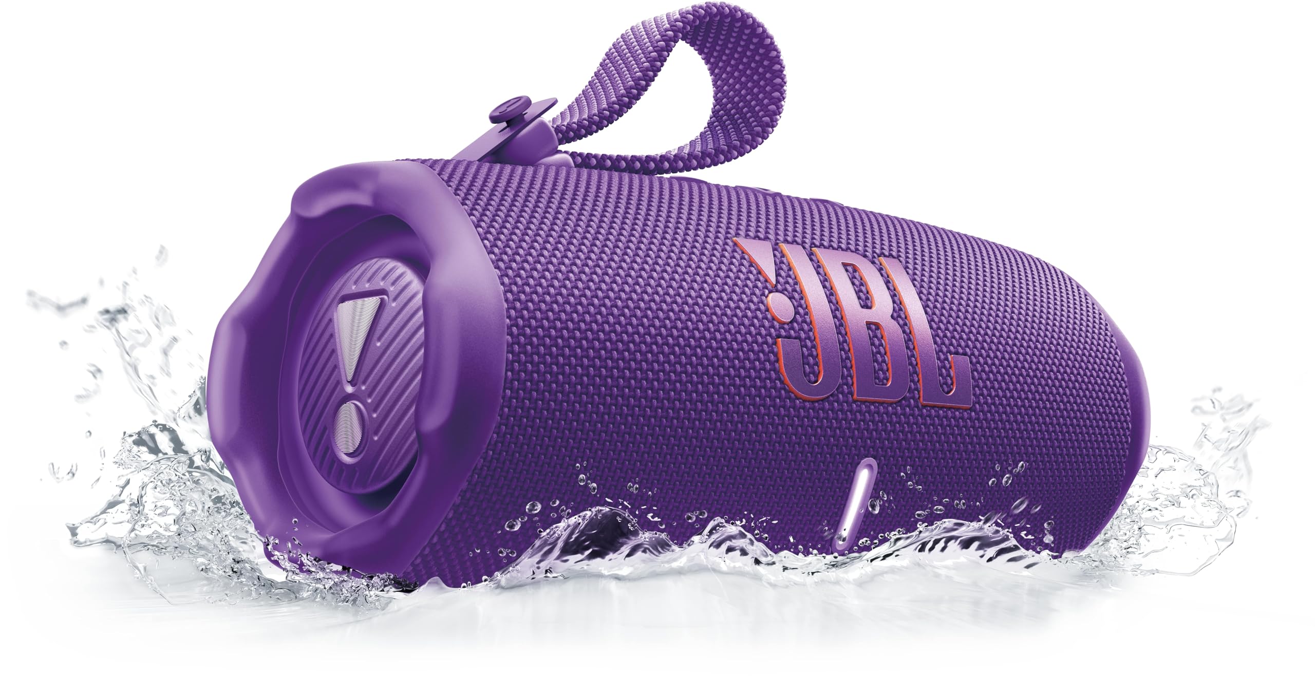 JBL Charge 6 Speaker Bluetooth Portatile Wireless, 28 Ore di Autonomia, Impermeabile IP68, Resistente alla Polvere e Antiurto, Suono Pro con AI Boost, Connessione Multi-Speaker Auracast, Viola