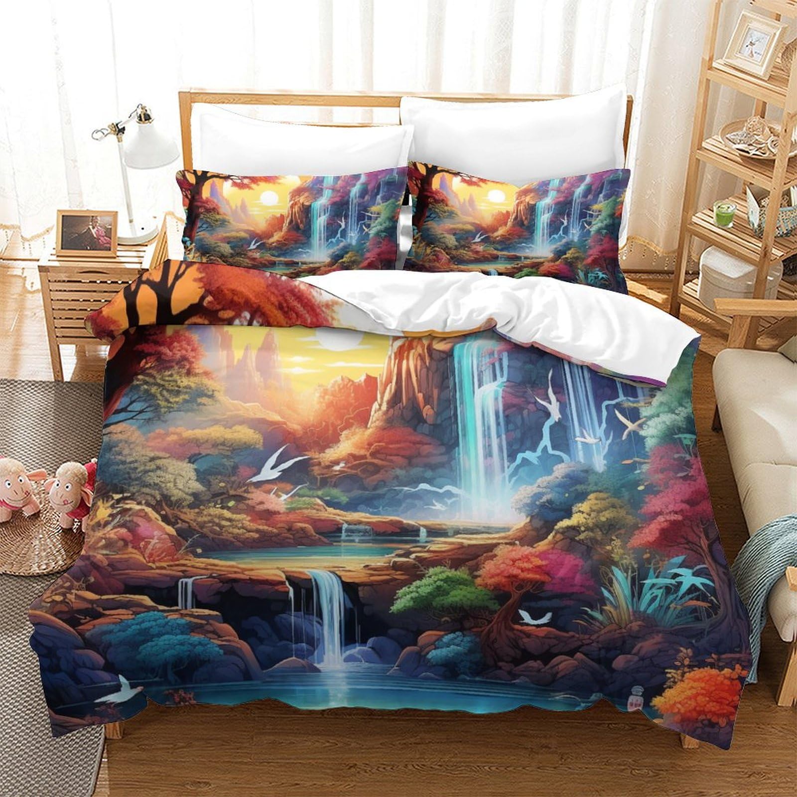 Linge de lit 260x220 avec fermeture éclair pour changer la couette facilement