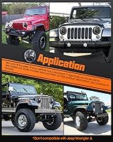 Vista 7 de UNI-SHINE 2 faros delanteros LED de 7 pulgadas, aprobados por DOT, haz alto/bajo, compatibles con Jeep Wrangler, Chevy y Miata, Plug and Play