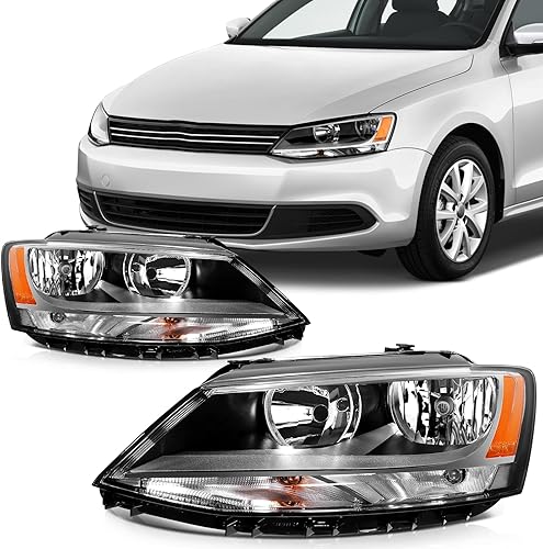 Miniatura 27 de SCITOO Faros delanteros para Jeep Grand Cherokee 1999-2004, carcasa cromada, reflector ámbar, lente transparente, lado del conductor y del pasajero