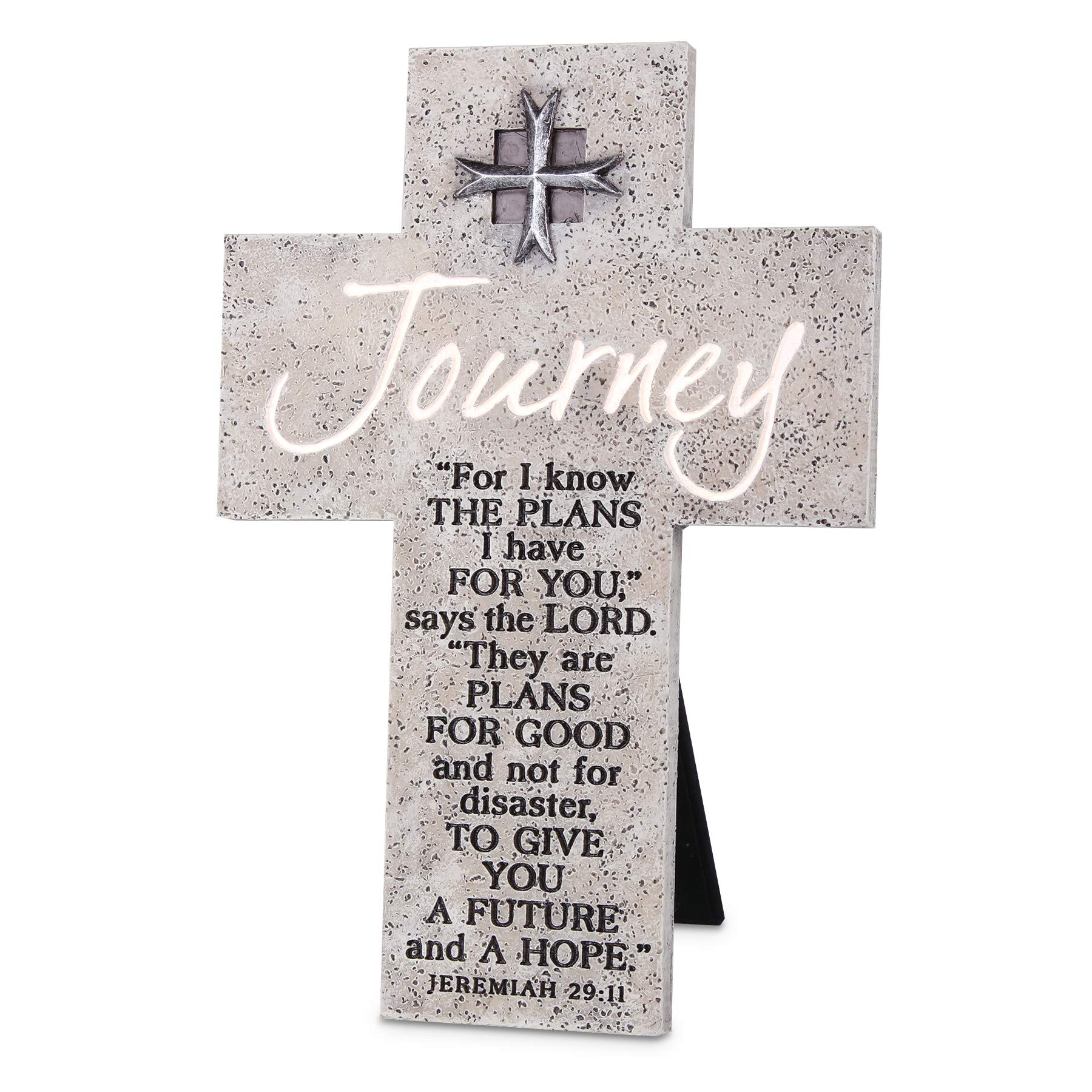 Lighthouse Christian ProductsLarge Grey Journey Cast Stone Wall/Desktop Cross