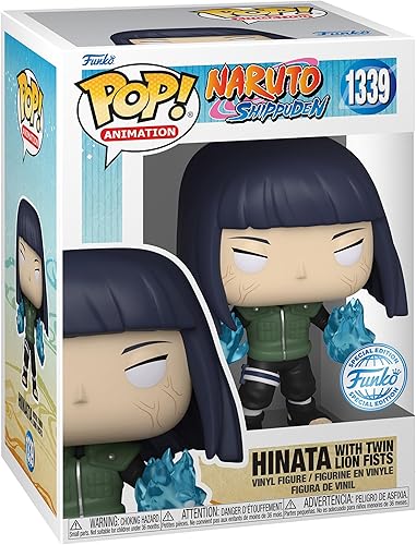Funko Animación Naruto Shippuden - Hinata Hyuga Byakugan Princesa con dos puños de león Edición especial Multicolor Figura de vinilo exclusiva #1339