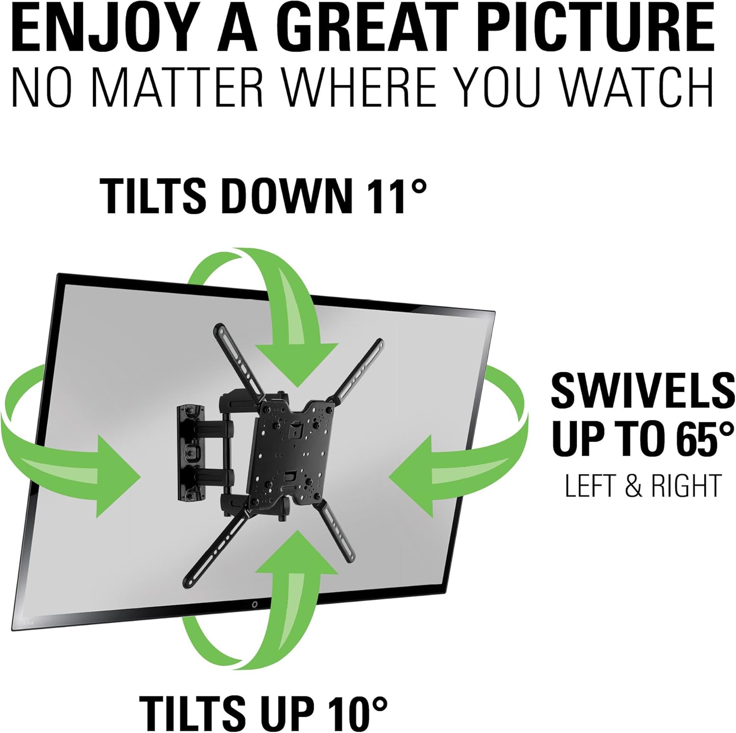 Made for Amazon Full-Motion TV Wall Mount for 32 to 80 TV 4 Made for Amazon Full-Motion TV Wall Mount for 32 to 80 TV