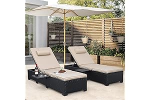 WAROOM Patio Wicker Pool Lounge Chairs
