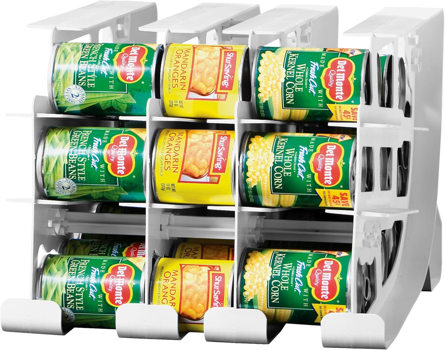 FIFO Pantry Storage Organizer Dispenser Rack for Canned Goods/Drinks, 54-Can Capacity 1 Pack 54 can