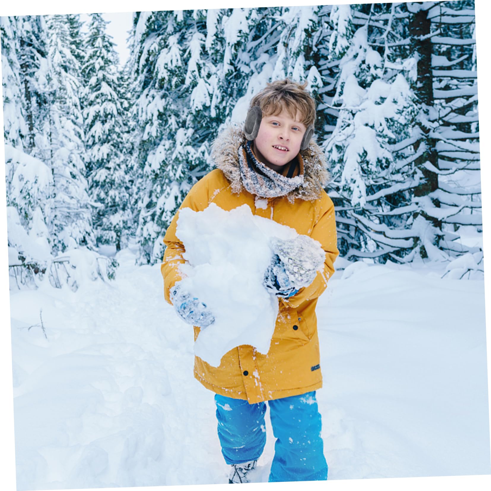 FRCOLOR 2Pcs Plush Ear Warmers for Winter Cold Resistant Rear Wear Earmuffs Warm Ear Protectors for Skiing Snowboarding Outdoor Activities and Colors