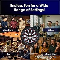 Vista 11 de DARTSLIVE Tablero de dardos electrónico para el hogar, compatible con Bluetooth para juego en línea, para dardos de punta suave, tablero de dardos