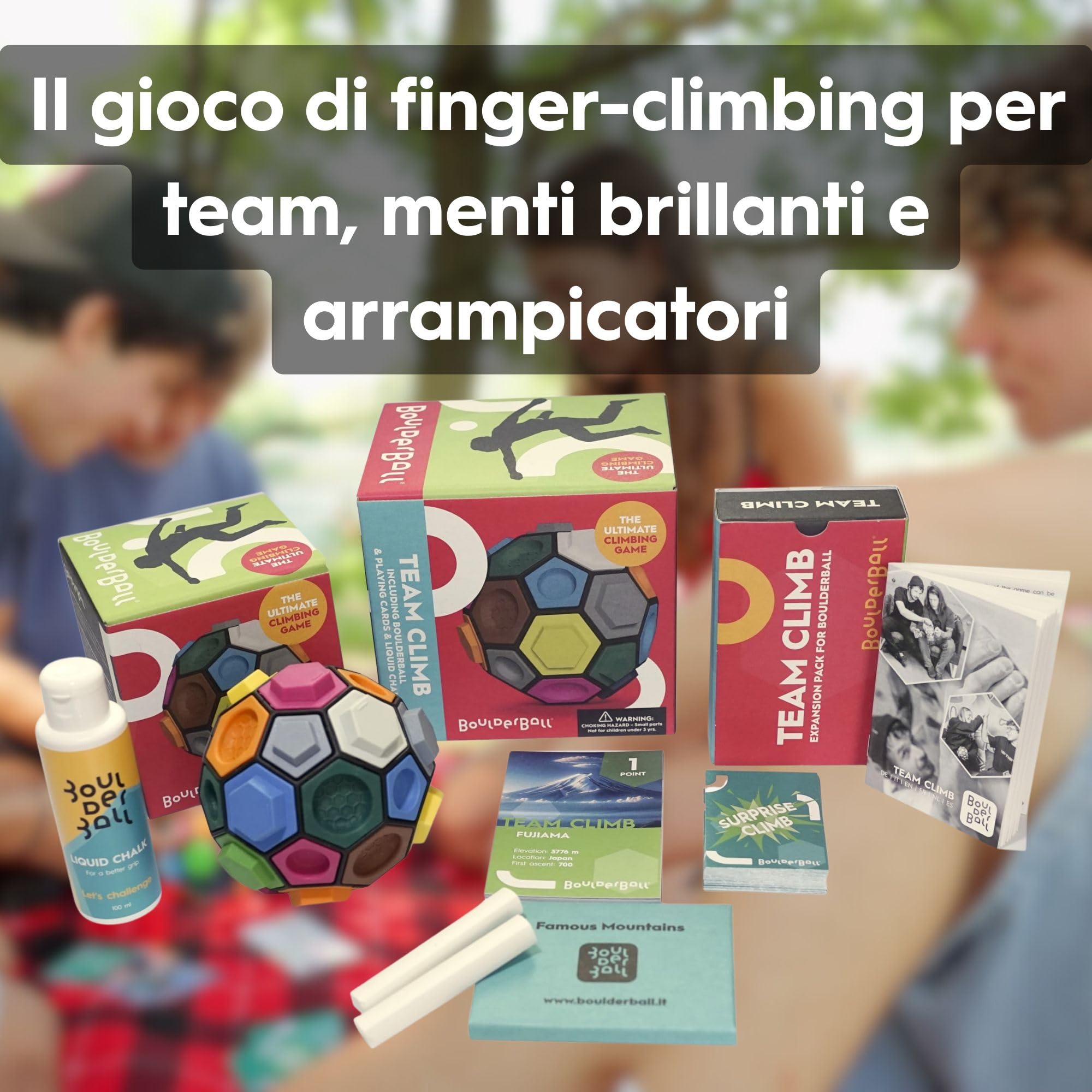 BOULDERBALL Team Climb – Cooperative Team & Skill Game (14+) - Teamwork, Concentrazione e Pensiero Strategico - Per Adolescenti e Adulti - Made in Italy