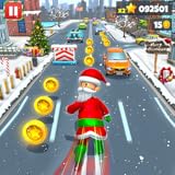 Xmas Santa Surfer Running Game
