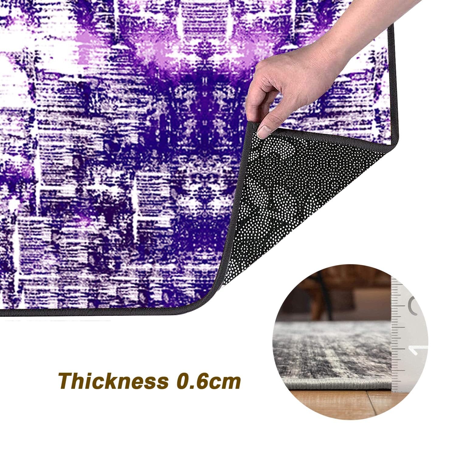 Läufer-Teppich Aus Polyester – Rutschfest, Waschbar, Breite 40-120 Cm, Länge Anpassbar