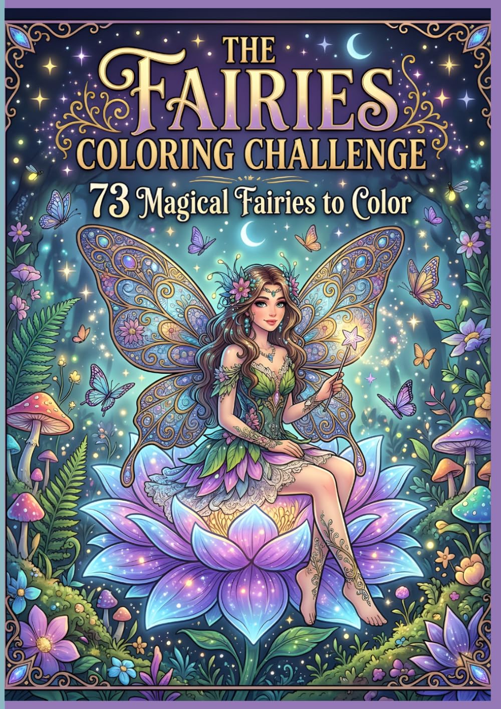 The Fairies Coloring Challenge: 73 Magical Fairies to Color – A Fantasy Coloring Adventure (Fantasy Coloring Challenge Series)
