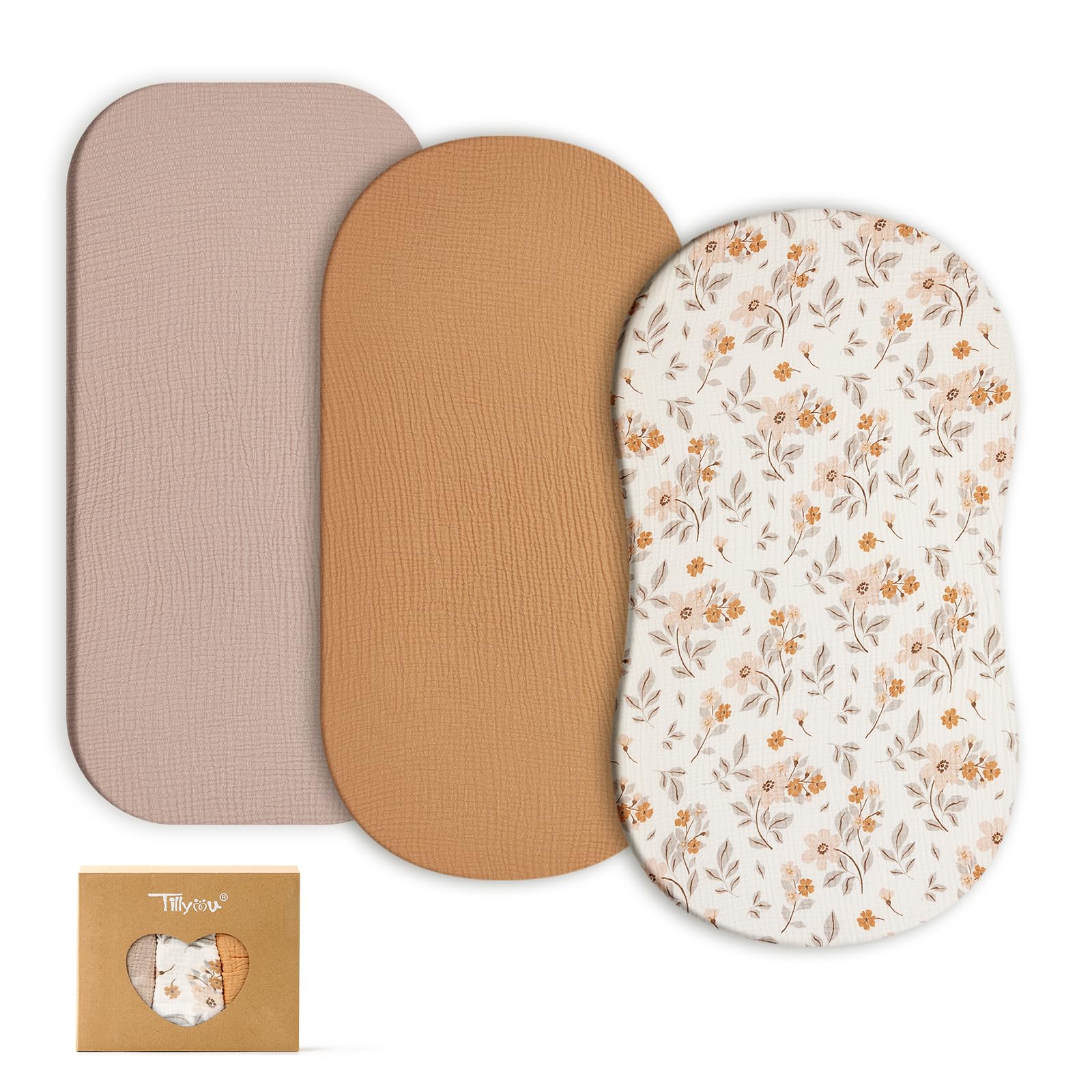 Drap de berceau en coton TILLYOU pour des siestes douces de bébé