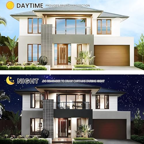 Miniatura 4 de Window Privacy Film,Window Tinting Film for Home Sun Blocking,Window Tinting Cover One Way Heat Control Window Mirror Reflective Film with Free