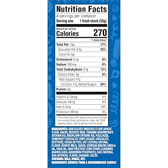 CHIPS AHOY! Fresh Stacks Chocolate Chip Cookies, 24 Multi Snack Packs | Original, Bulk Travel Snacks, Individually Wrapped, Real Chocolate Chip Cookies, Certified Kosher