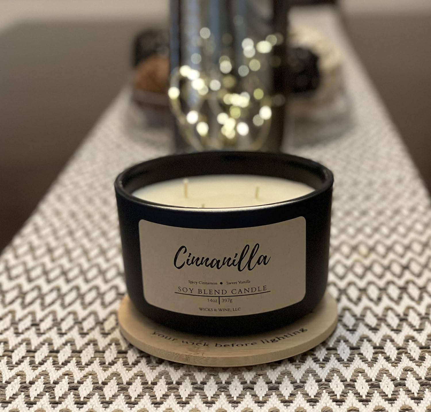 Wicks & Wine Candle (Cinnanilla)