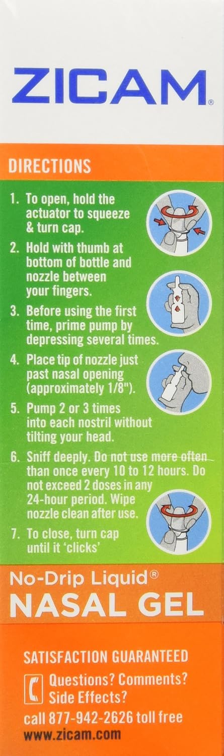 Zicam Ext Congestion Nase Size .5z Zicam Extreme Congestion Relief Nasal Gel .5z : Health & Household
