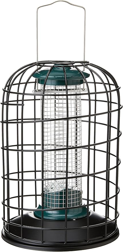 Mangeoire Suspendue Pour Oiseaux En Aluminium - Pour Cacahuètes Et Suif - 20 Cm - Vert - Walter Harrison