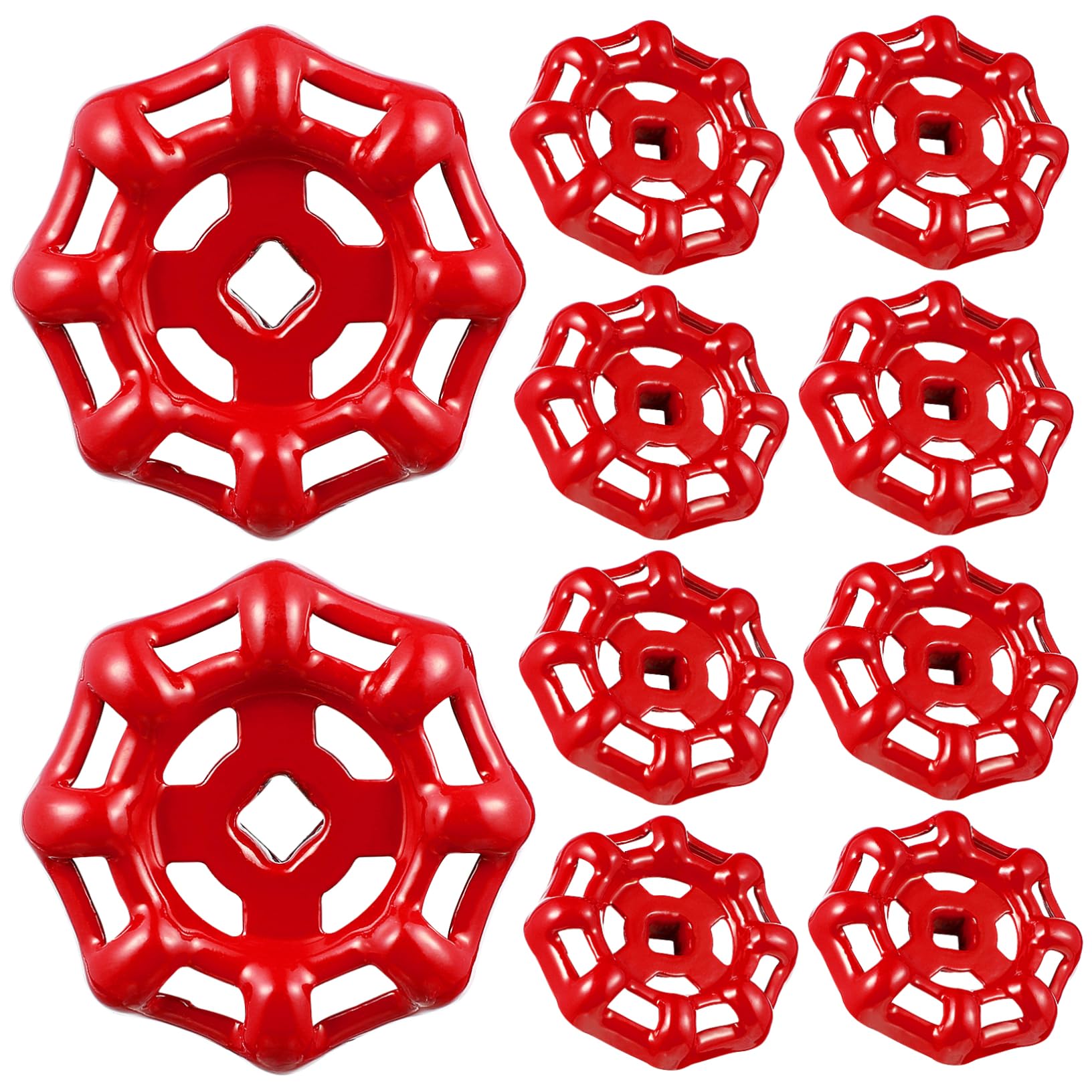 LIFKOME Outdoor Faucet Handle Replacement 10pcs Cast Iron Gate Ball Handles Water Fitting for Outdoor Spigot Easy to Operate Longevity