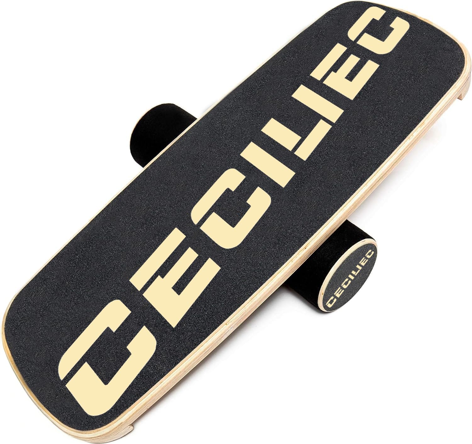 Balance Board Trainer, Roller Board Wooden Fitness Trainer Board For Exercise, Athletic Training and Board Sports, Fun Workout Equipment For Balance, Stability and Improving Core Strength