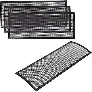 DGQ Floor Vent Covers Magnetic Air Vent Screen Cover 4" x 10" Vent Screen Cover Floor Register Vent Mesh Trap Cover Plastic Floor Register Trap for Floor Wall Ceiling Air Vent Filters
