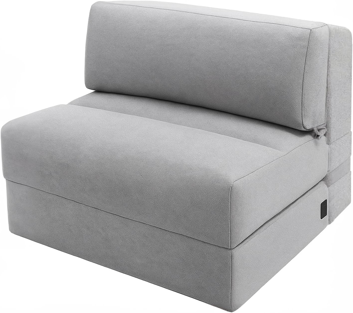 ZonLi Folding Sofa Bed,Convertible Futon Sofa Bed Mattress Sleeper Chair Single Size,Memory Foam Futon Sofa Couch with Washable Cover,for Living Room,Dorm (Beige, Single)