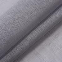 Vista 7 de Aquazolax Panel de cortina transparente para puerta francesa para ventana, elegante panel de cortina de gasa sólida con bolsillo para barra