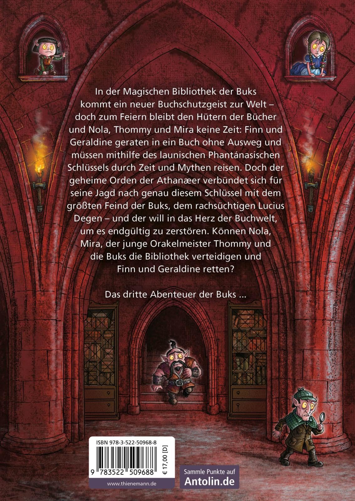 Die magische Bibliothek der Buks 3: Der Phantánasische Schlüssel: Spannend-skurriles Abenteuer über die Macht der Bücher (3)