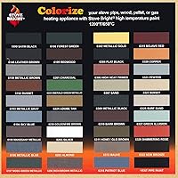 Vista 4 de Pintura en aerosol Stove Bright de alta temperatura, metálica, hasta 1200 grados, 12 onzas (paquete de 1), 6304 - negro liso sin brillo