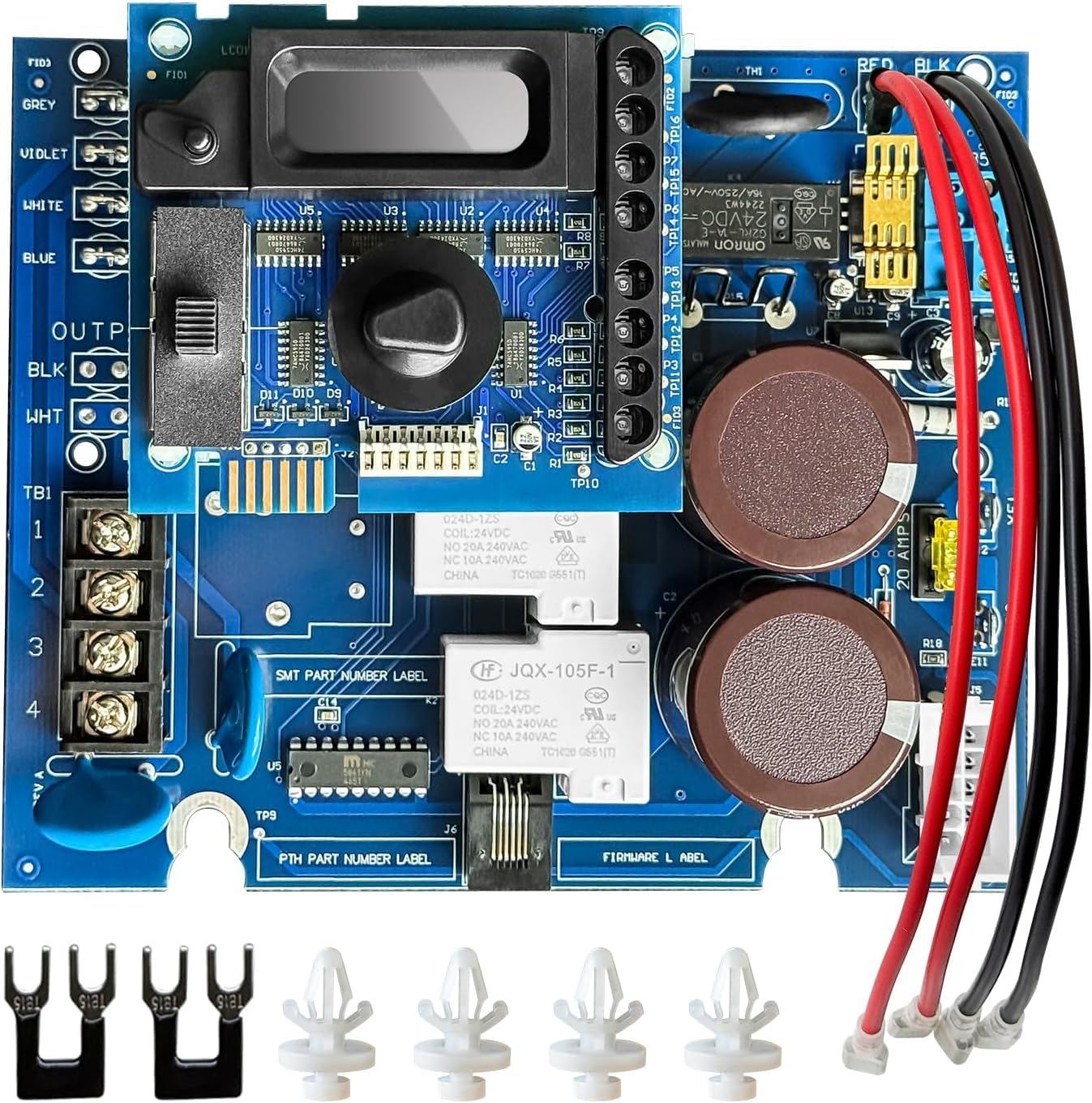 Photo 1 of Kvyeilry GLX-PCB-RITE Main Circuit Board & GLX-PCB-DSP Display Board Compatible with Hayward Goldline Aqua Rite Salt Chlorine Generators – Replacement for T-15, T-9, T-5, T-3 Salt Cells - Blue