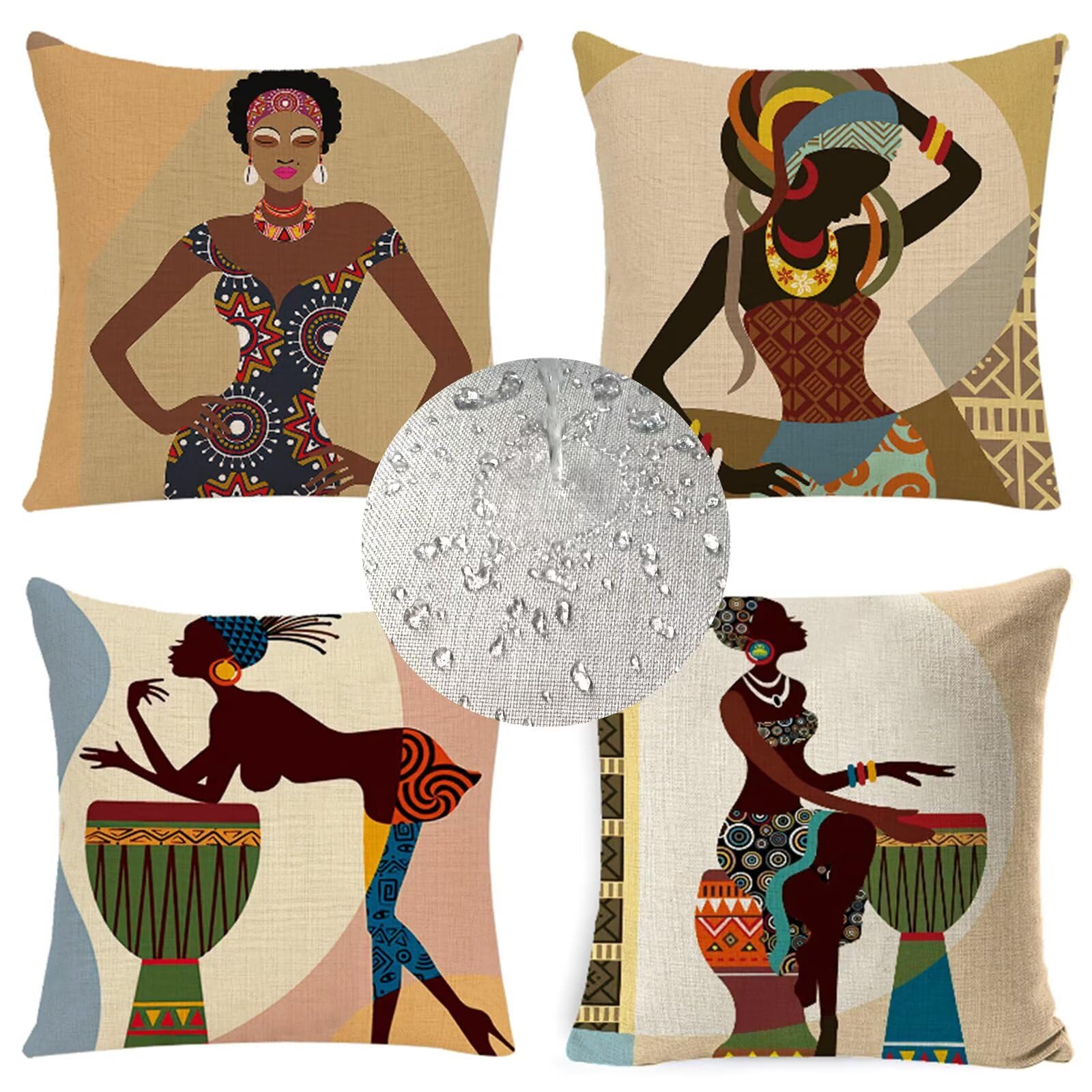 Housses de coussin 40x40cm haut de gamme en lin noir imperméable pour canapé moderne