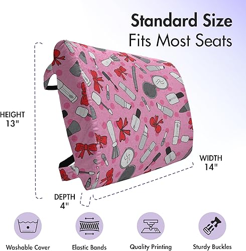 Miniatura 93 de Lunarable Teal Travel Pillow Neck Rest, Aquatic Fauna Theme Hand Drawn Style Various Starfish in Blue Shades, Memory Foam Traveling Accessory for