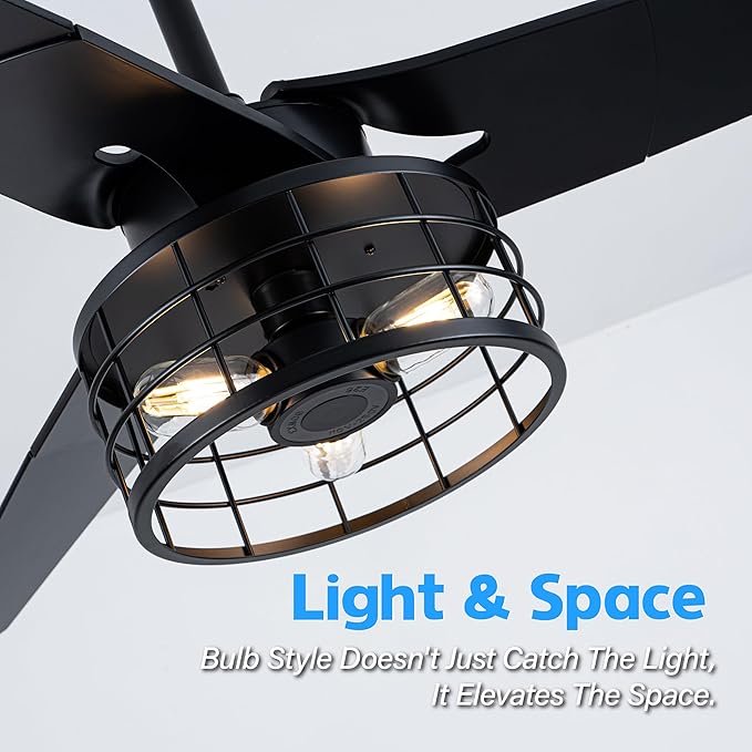 Ventilador de Techo 52 Pulgadas Con Luz y Control Remoto miniatura 8