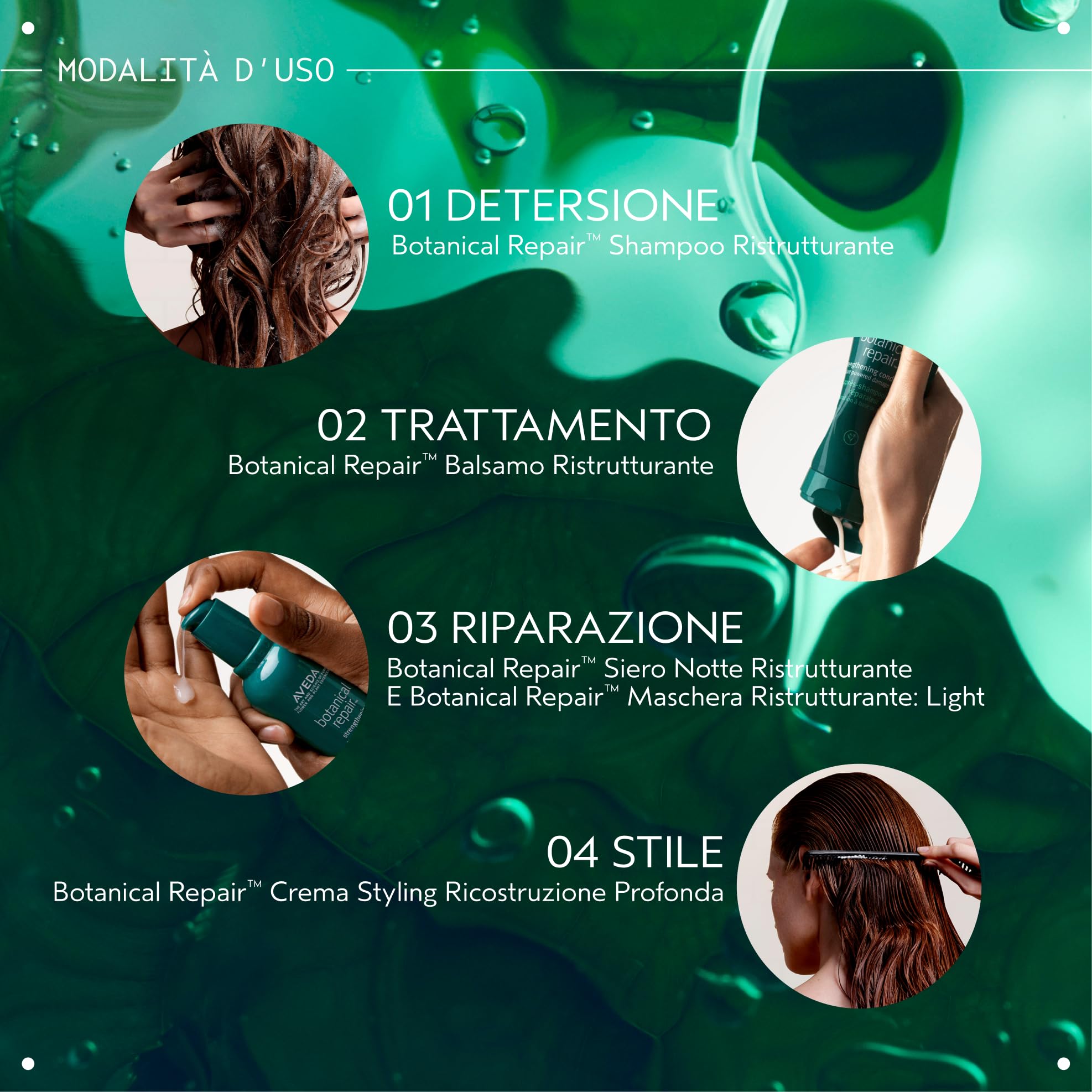 Aveda Botanical Repair balsamo ristrutturante | Balsamo senza siliconi che districa all’istante | Rinforza e ripara i capelli danneggiati | Ricostruisce i legami | Con tecnologie vegetali*