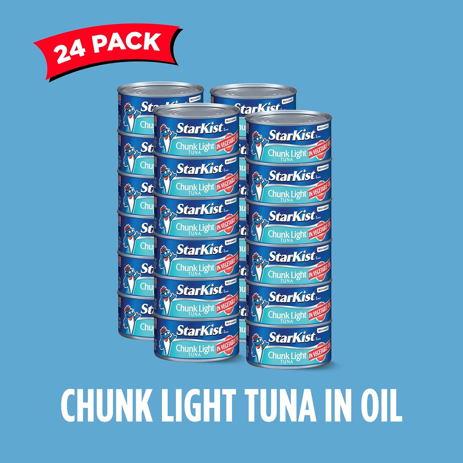 StarKist Chunk Light Tuna in Oil - 12 oz Can (Pack of 24)