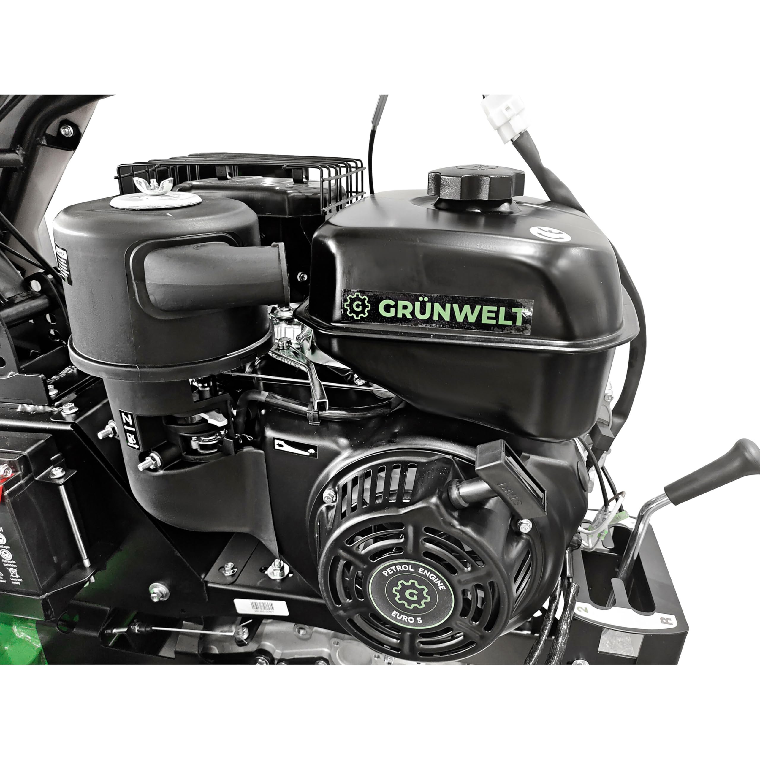 Grünwelt GW-X700E - Mulcher con arranque electrónico (cortacésped y aceite de motor)
