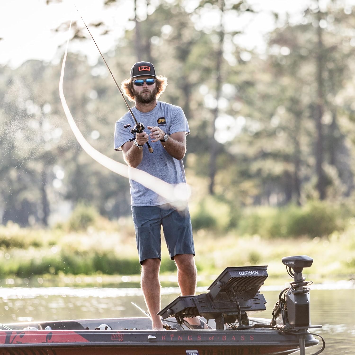 Lew’s LFS Casting Fishing Rod, 7-Foot 2-Inch, 1-Piece Rod with Medium Power and Moderate Action, LFS-X3 Blank, Cork Split-Grip, Fuji Concept O Guides