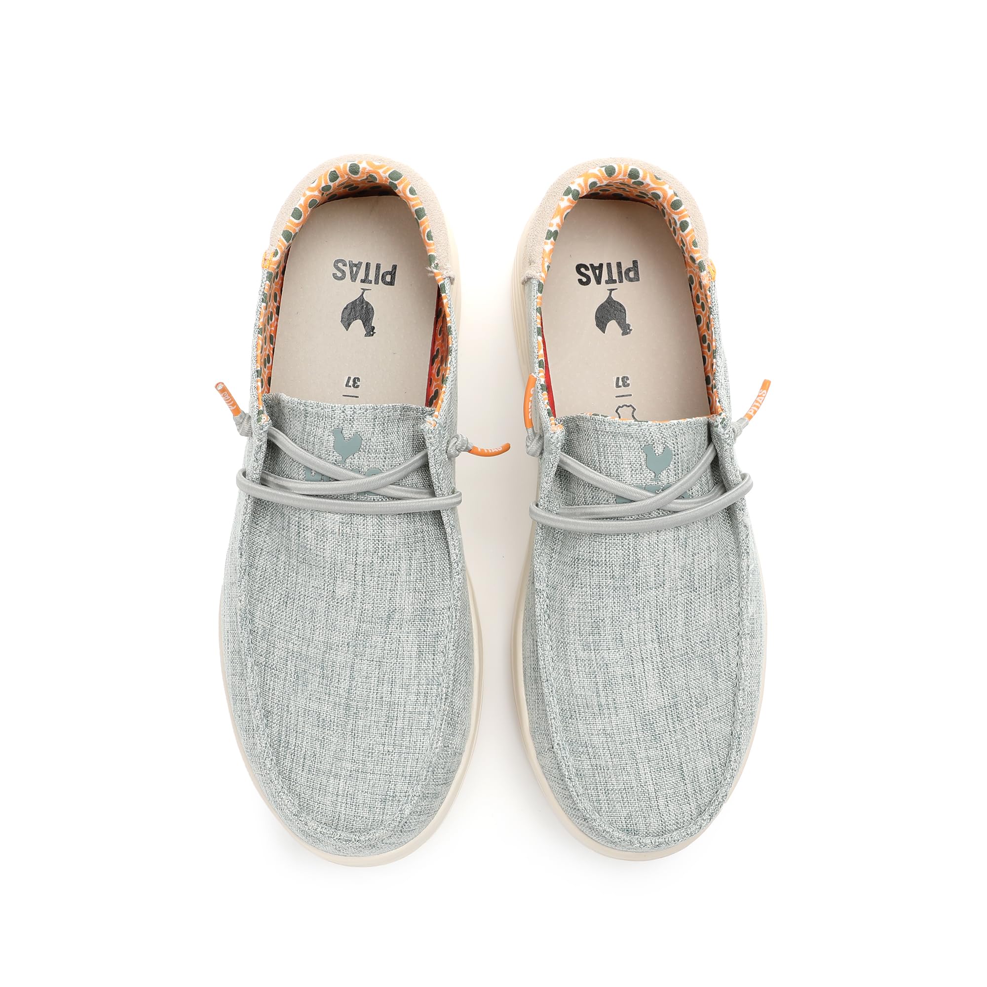 PITAS | Poppy | Mocasines de Mujer | Náuticos Casual | Zapatillas de Tela | Zapatos sin Cordones | Deportivas Casuales | Calzado de Walkinpitas