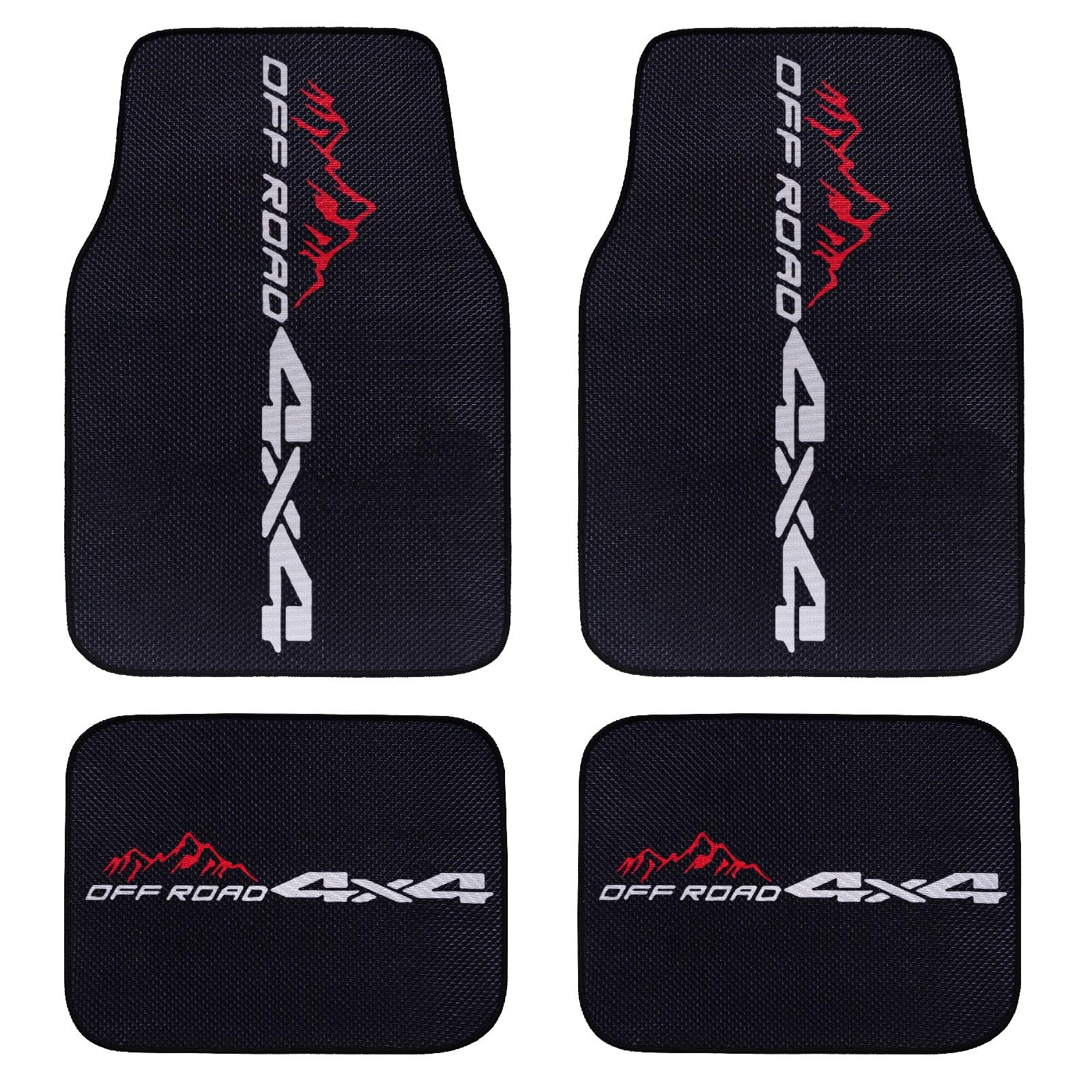 4Pcs Waterproof Universal Fit Car Floor Mats Black Car Mats Fit for Toyota Tacoma Tundra — view 2