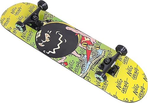 Miniatura 3 de Nitro Circus - Monopatín amarillo, completo, (31 x 7.75 pulgadas), arce de 9 capas, 2.087 in, ruedas fundidas a mano de poliuretano 90A por Hyper