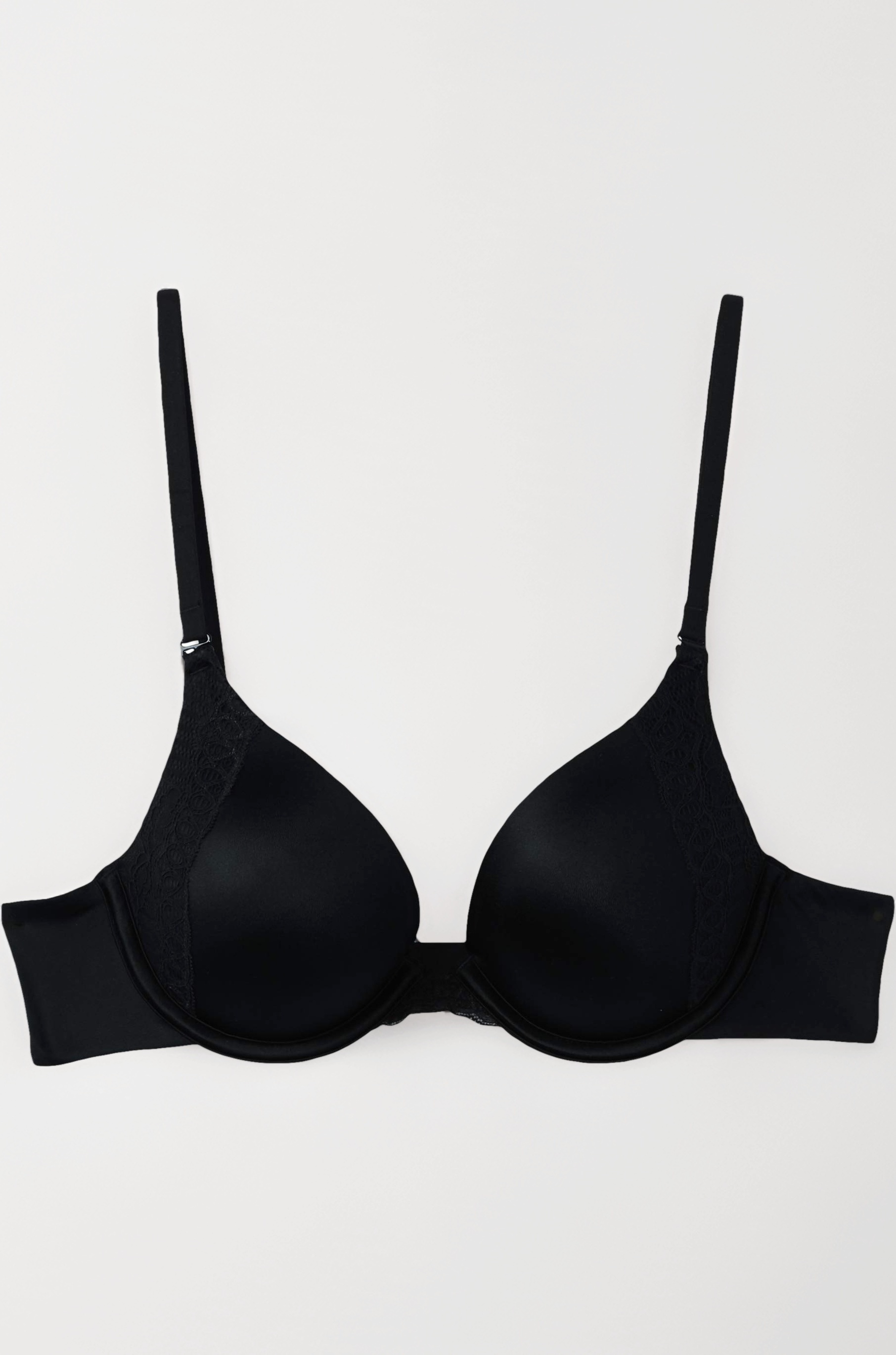 Women's Natural Boost Demi Bra, Black,38C