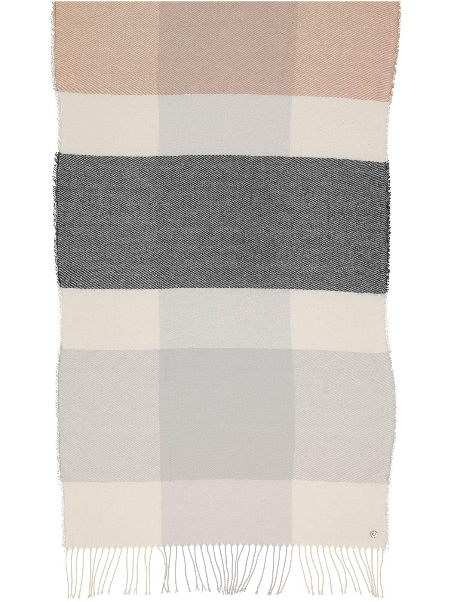 FRAAS Bufanda Soft Colour Block Mujer/Hombre - con flecos otoño/invierno Invierno