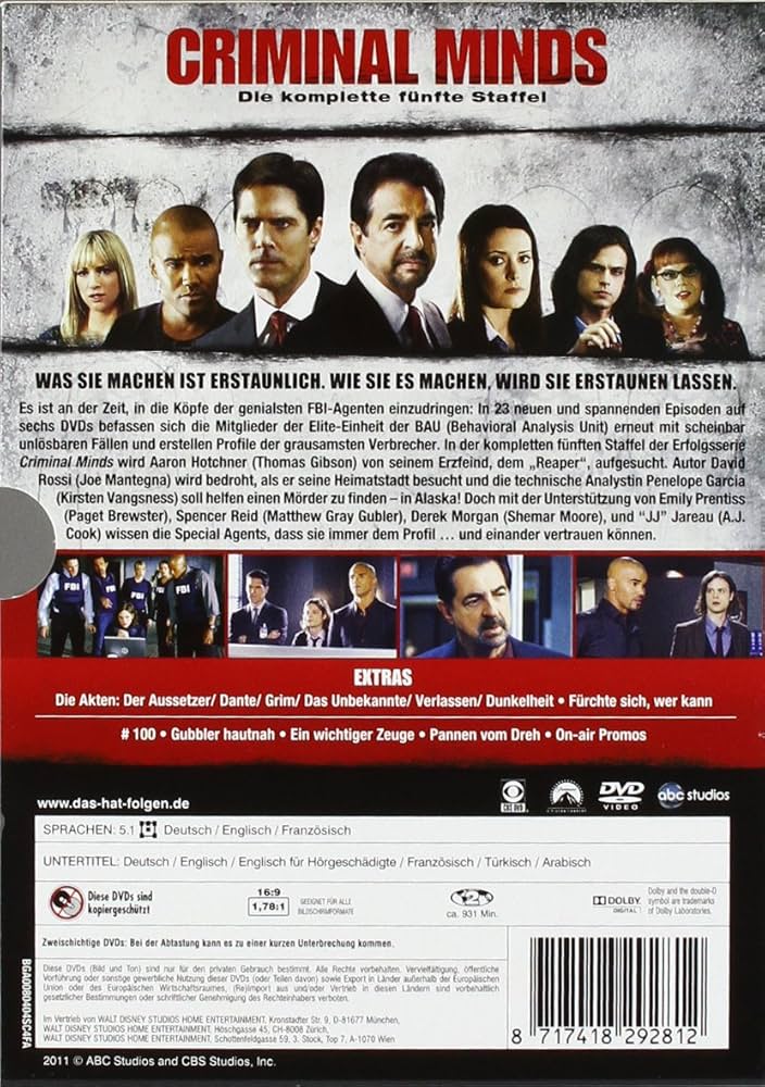 Criminal Minds コンパクトDVD 全シーズン Amazon.com: Criminal Minds Seasons 1-15 Complete Box Set DVD