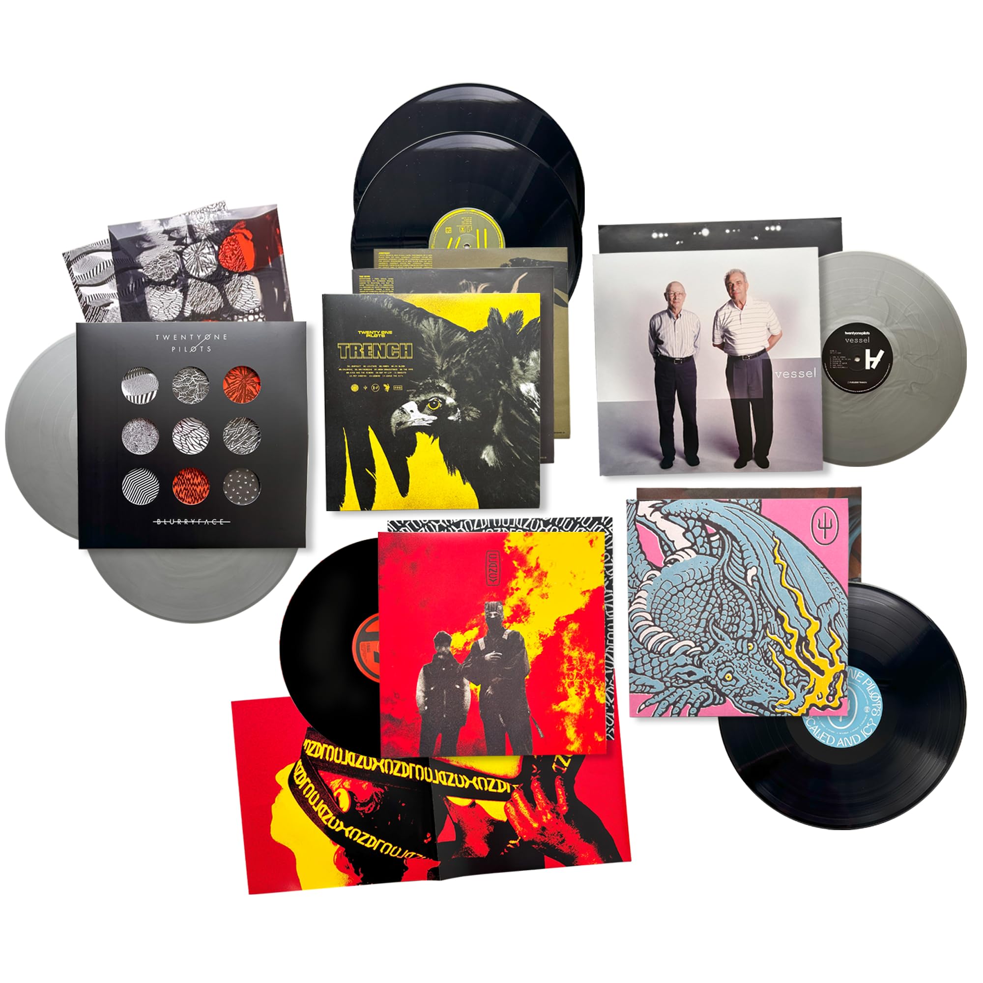 21 Twenty One Pilots Studio Album Collection: Vessel / Bluuryface / Trench / Scaled & Icy / Clancy