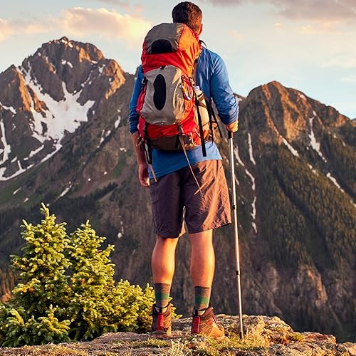 Miniatura 6 de Jakuva Black Rubber Diamonds Trekking Pole Replacement Tip Protectors - Fits Most Standard Hiking Poles - Shock Absorbing, Adds Grip and Stability