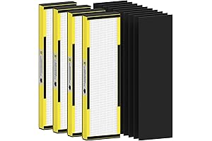 4 Pack 4825 Replacement Filter Compatible with AC4825 AC4825E AC4300 AC4800 AC4900 AC4850 Air Purifiers