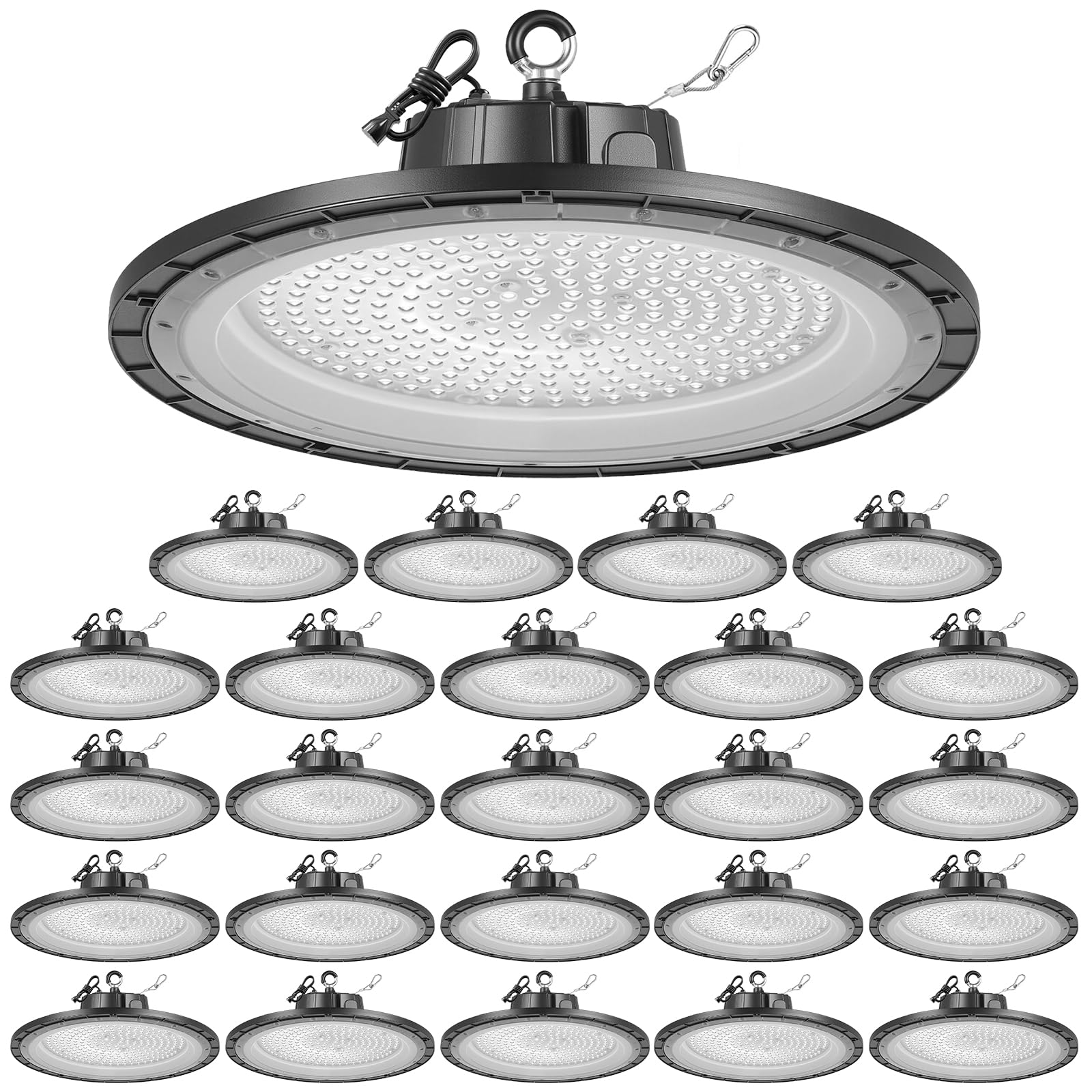 VEVOR 20 Pack LED High Bay Lights 5000K 150W 21000LM Super Bright UFO LED Garage Shop Lights IP65