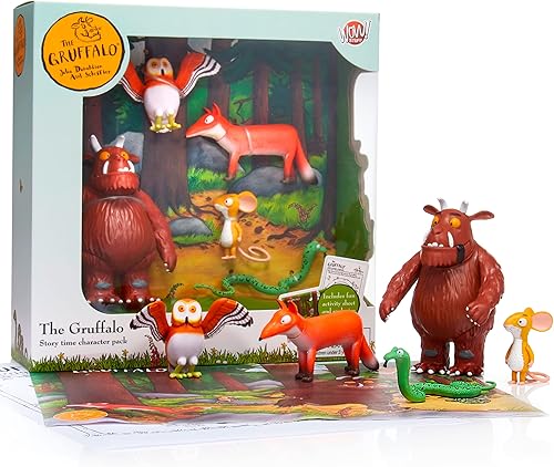 WOW! PODS Stuff The Gruffalo Story Time Family Pack Mini Figuras de juego  Juego oficial de personajes de juguete de los libros y películas