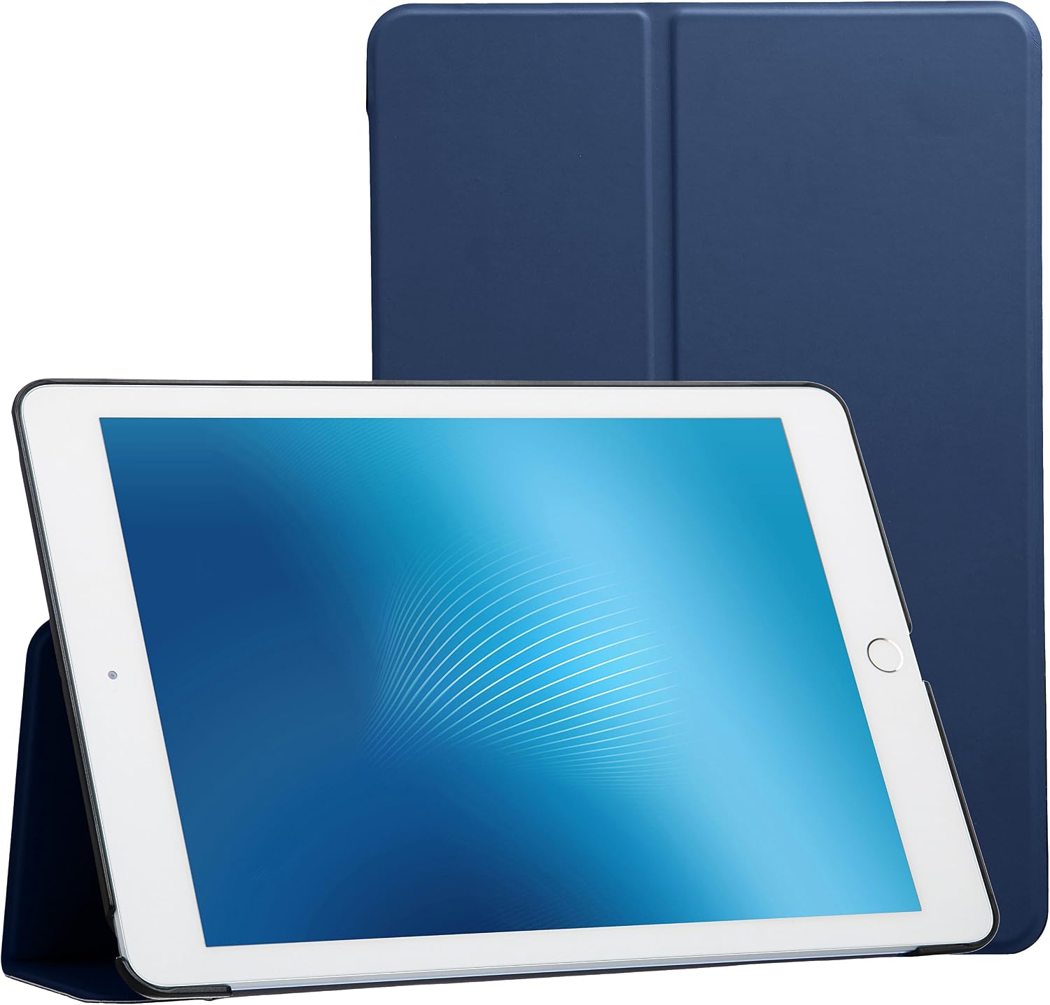 Amazon Basics New Apple iPad 2017 Smart Case Auto Wake/Sleep Cover, Navy, 9.7 Inch