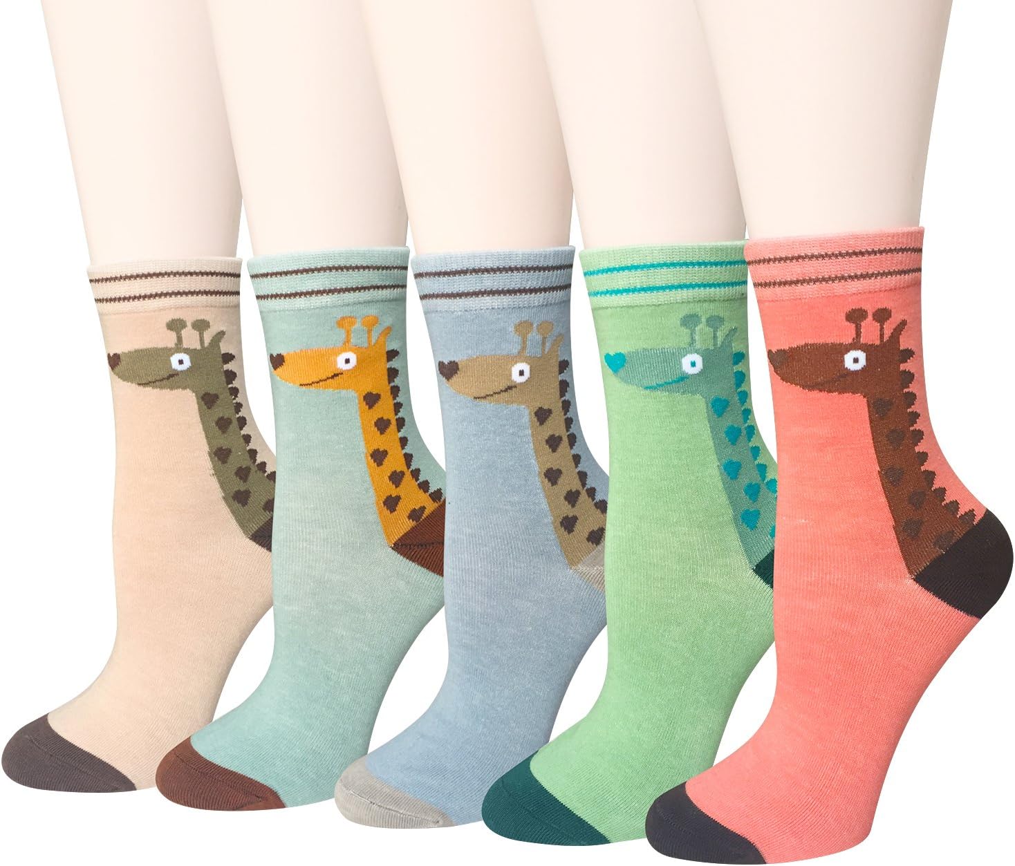 Loon Head Gray Ultra Lightweight Cotton Crew Socks (One Size Fits Most) Made in USA