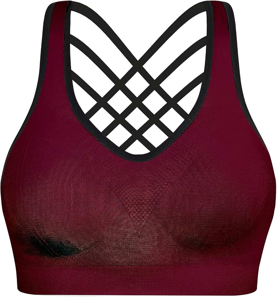 Amazon.ca Red Sports Bras & Underwear / Activewear Clothing, Shoes